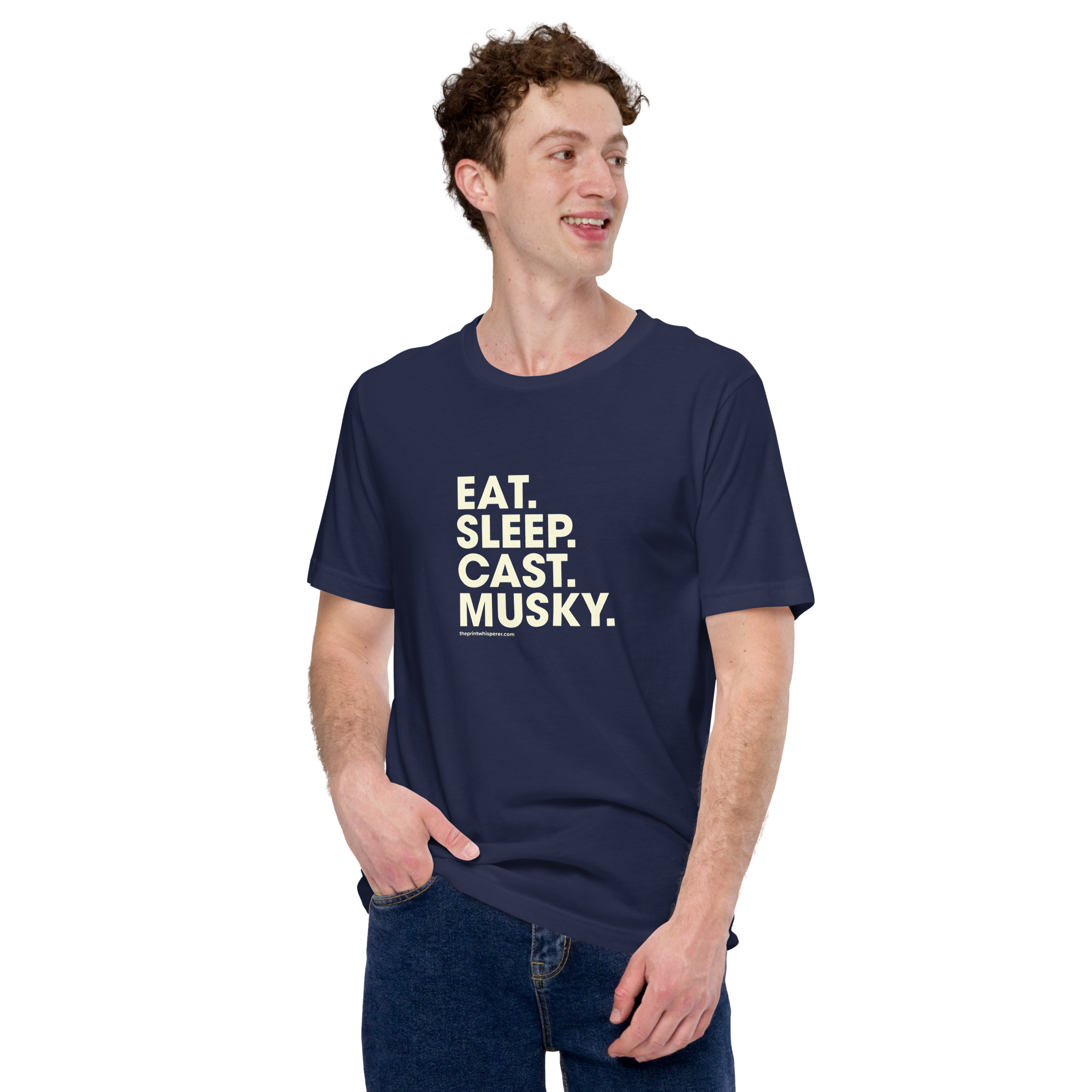 Eat. Sleep. Cast. Musky. Tee – Built to Cast.