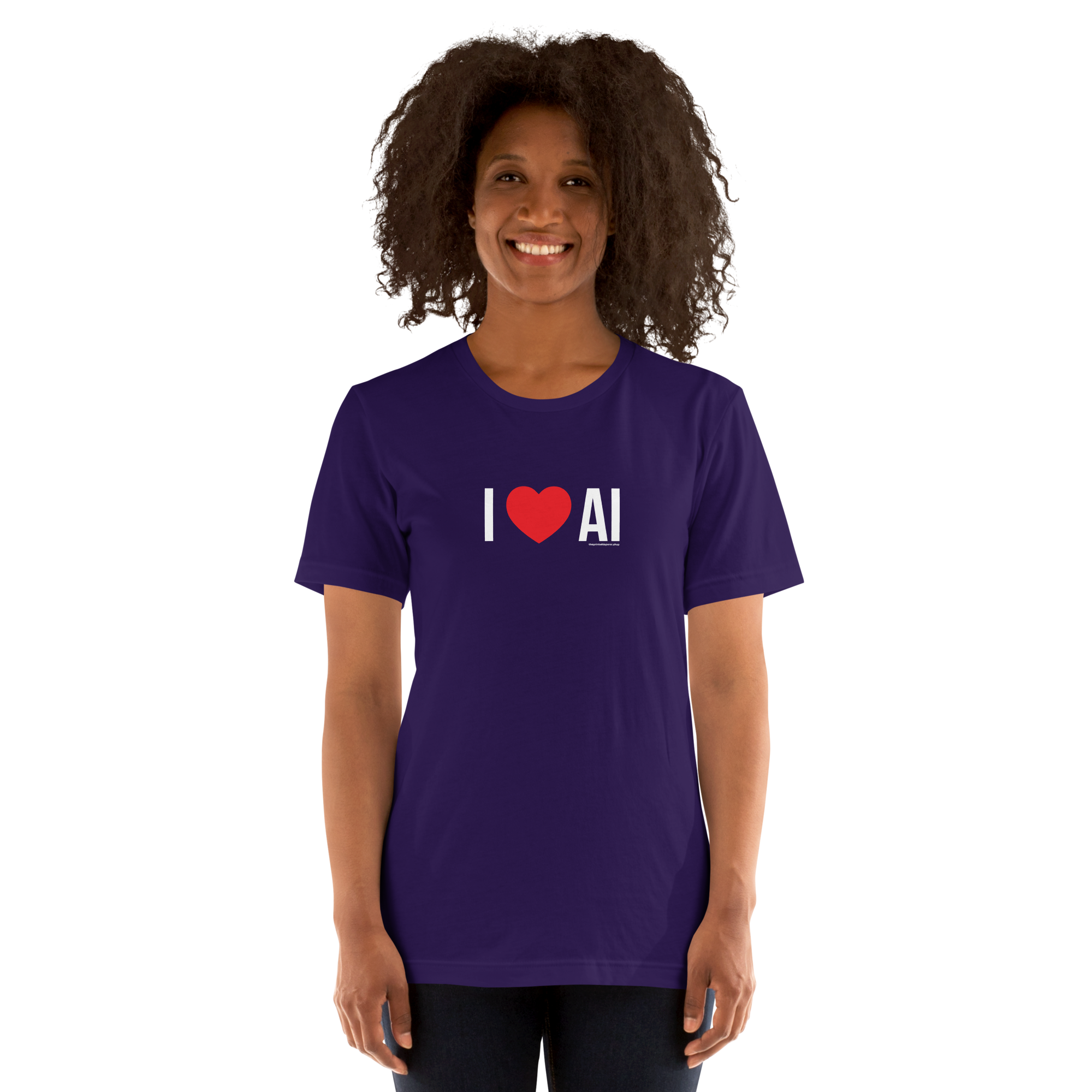 I Love AI Tee – Where Print Meets Innovation.