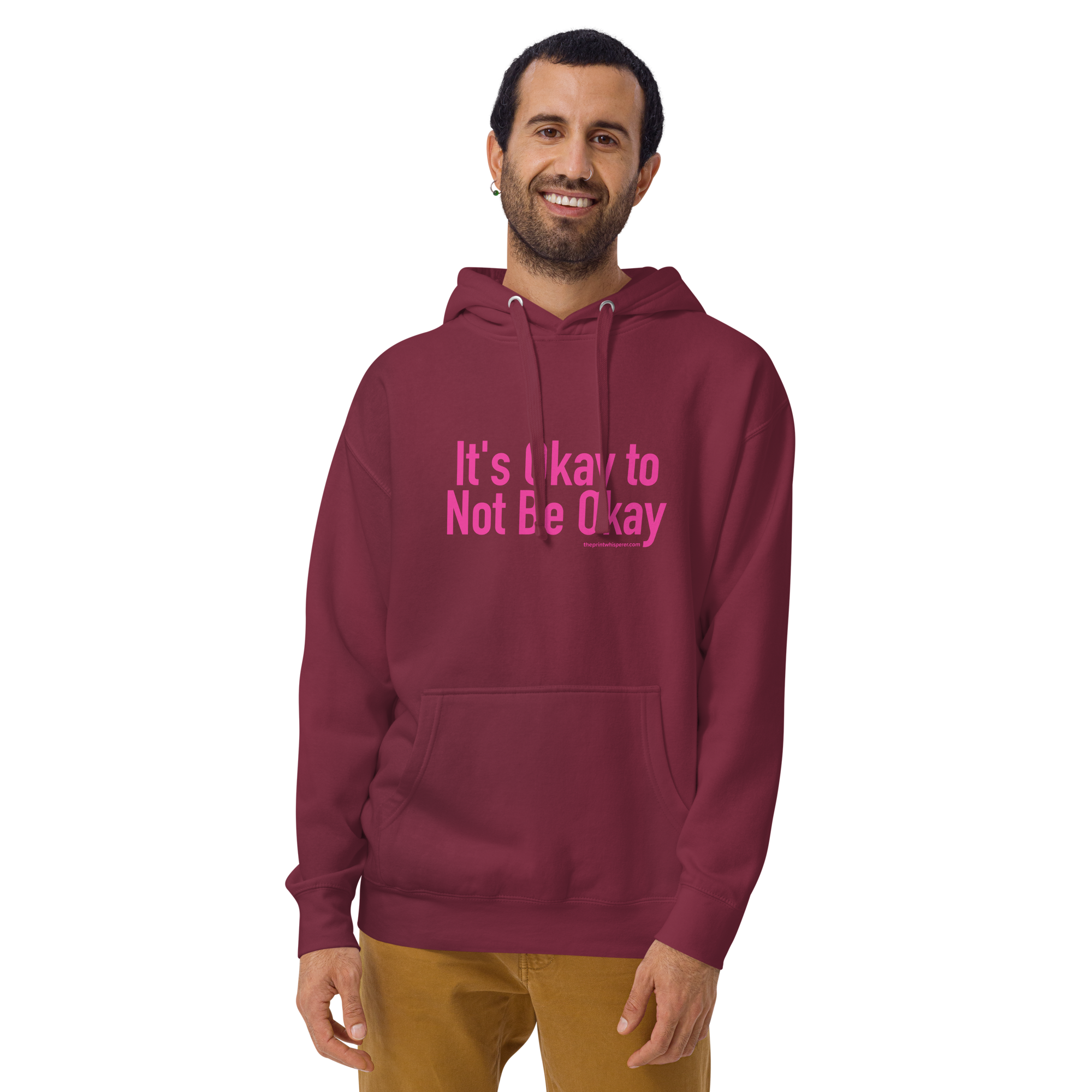 It’s Okay to Not Be Okay Hoodie – Real Fit. True Vibes.