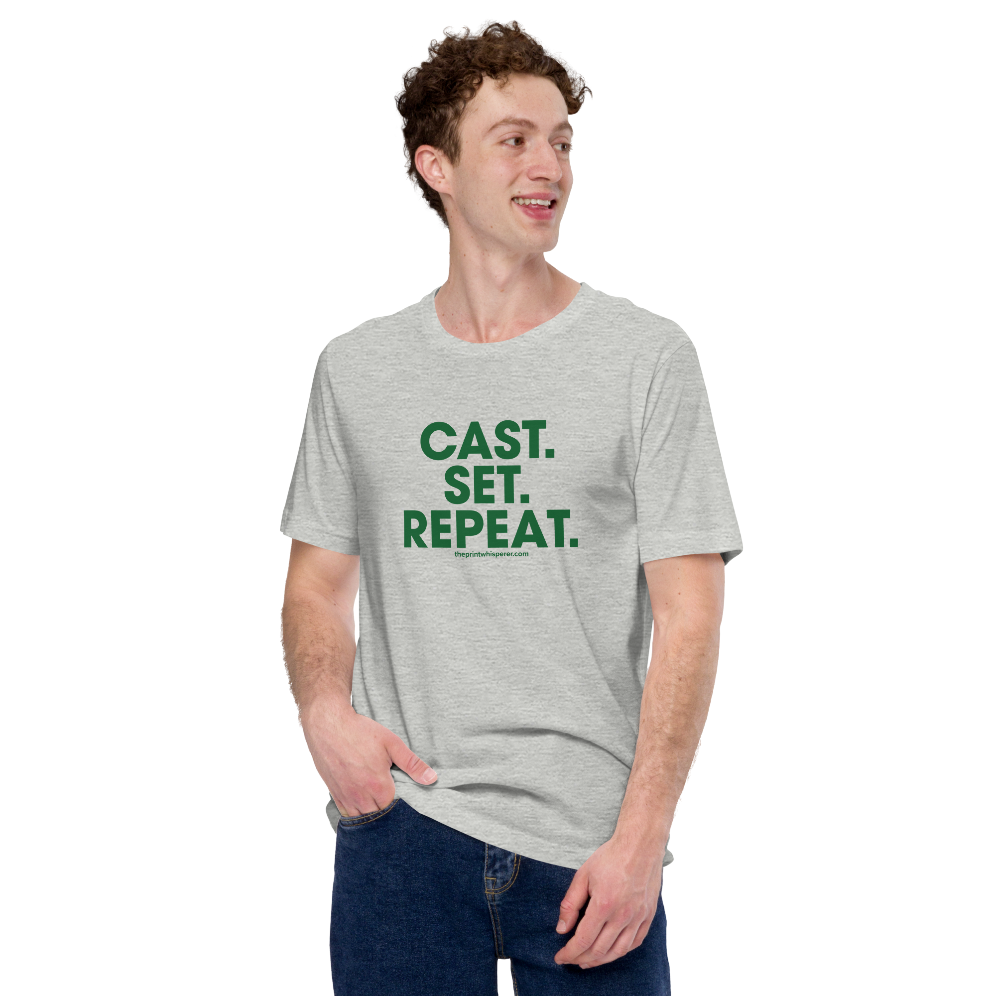 Cast. Set. Repeat. Tee – Built to Cast.