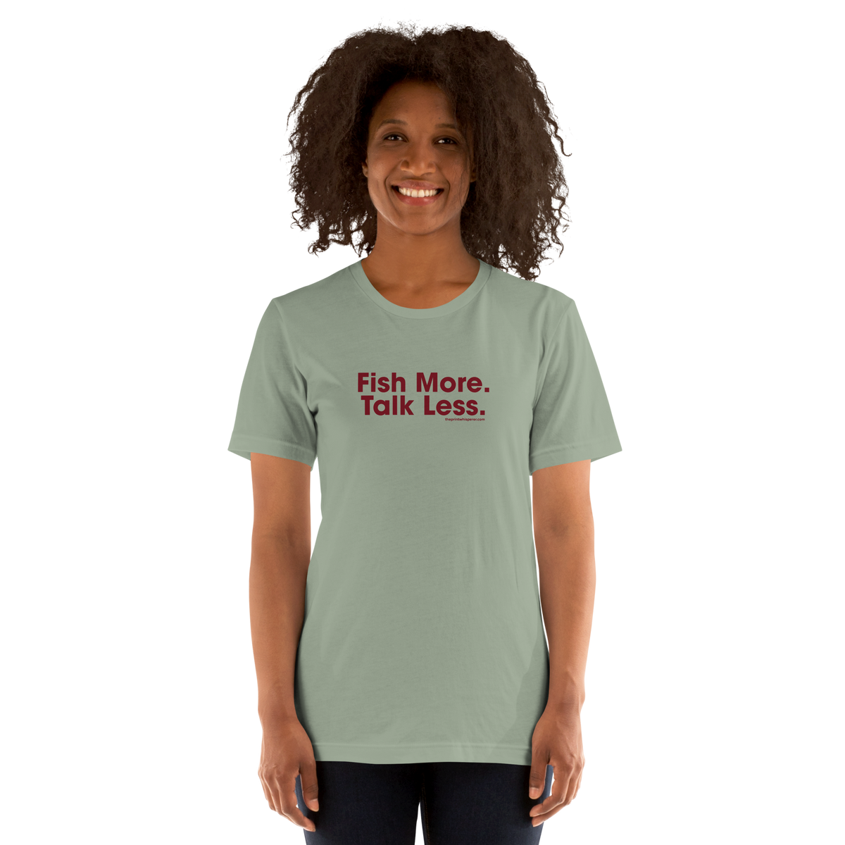 Fish More. Talk Less. Tee – Built to Cast.